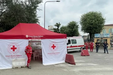 Gazebo della Croce Rossa a Faenza